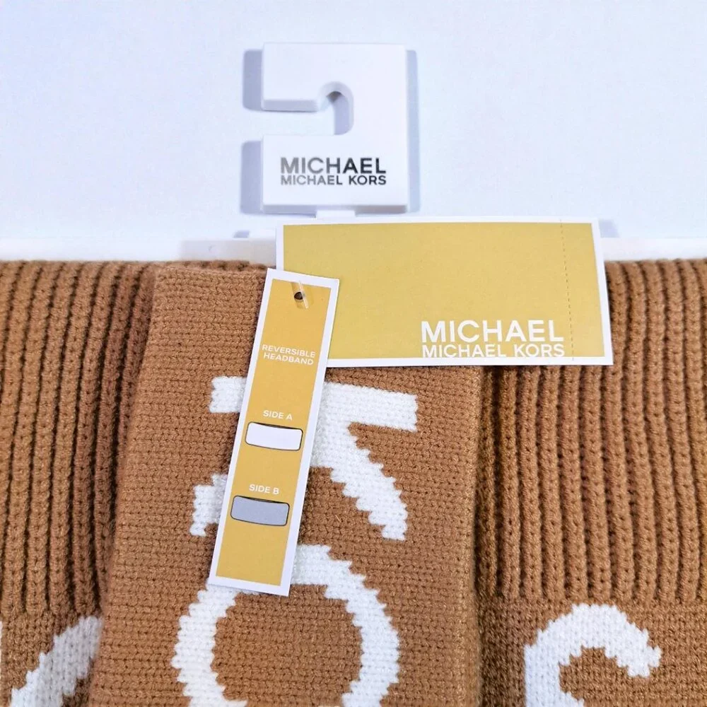 Michael Kors Women's Tan Scarf and Headband Set NWT
